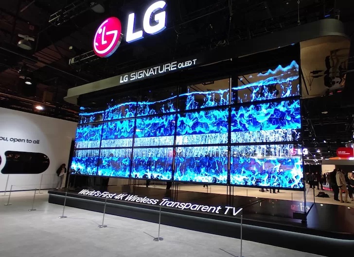 LG presentó el primer televisor OLED transparente en 4K #CES2024