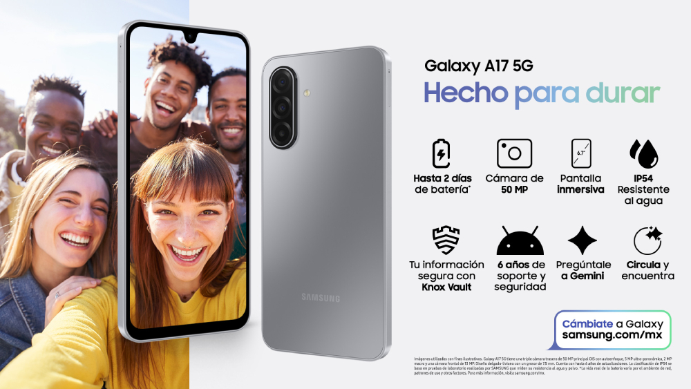 Galaxy A07 y Galaxy A17 llegan a México