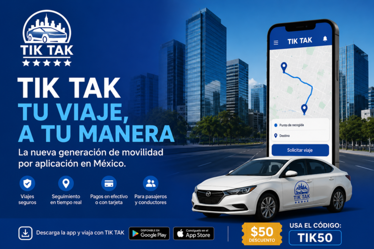 TIK TAK apuesta por una nueva generación de movilidad por aplicacion en Mexico